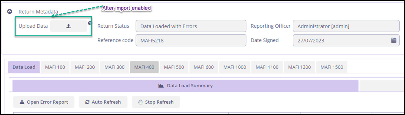 Global import enabled