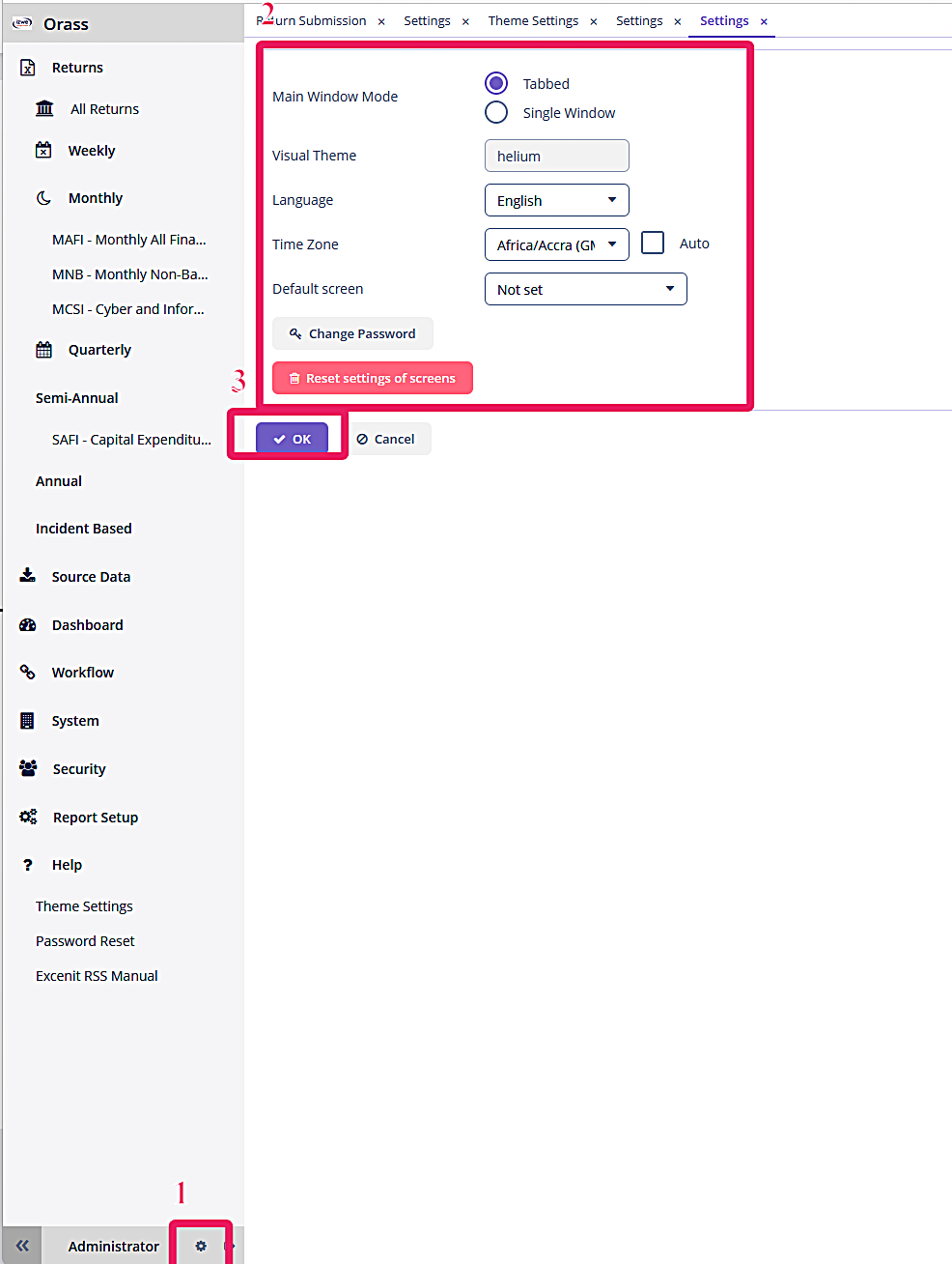 Customize the layout