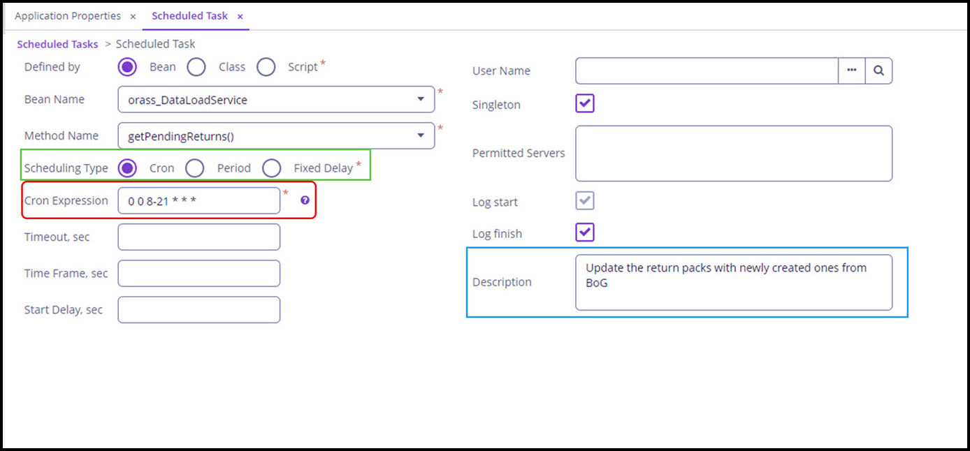Edit a scheduled task