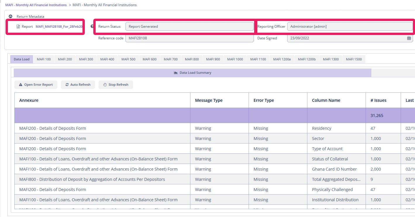 Return ready for approval.