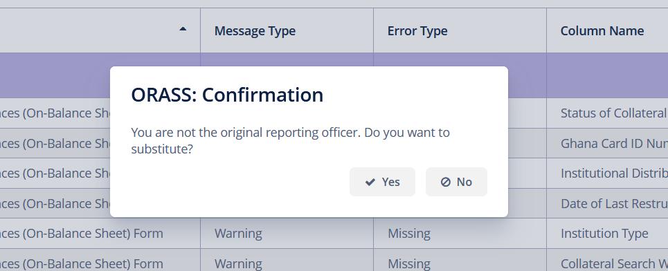 Confirm switching ownership.